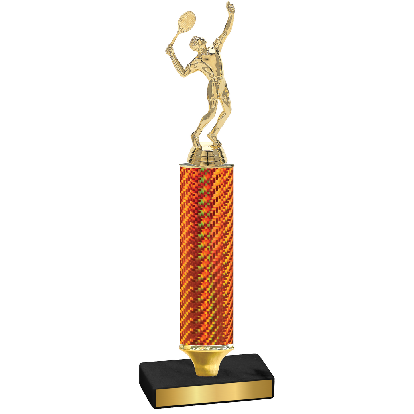 Value Orange Carbon Fiber Tennis Trophy