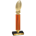 Value Orange Carbon Fiber Football Trophy