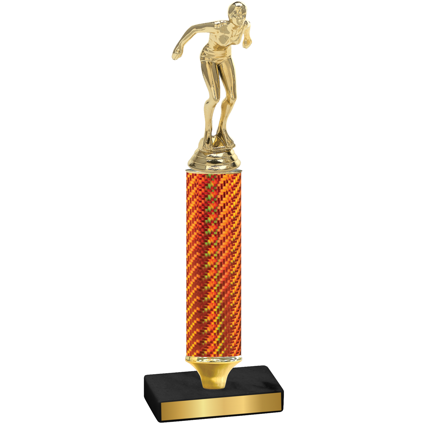 Value Orange Carbon Fiber Tennis Trophy