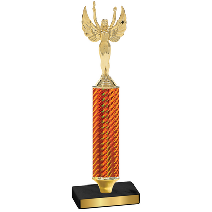 Value Orange Carbon Fiber Victory Trophy