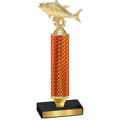 Value Orange Carbon Fiber Fishing Trophy