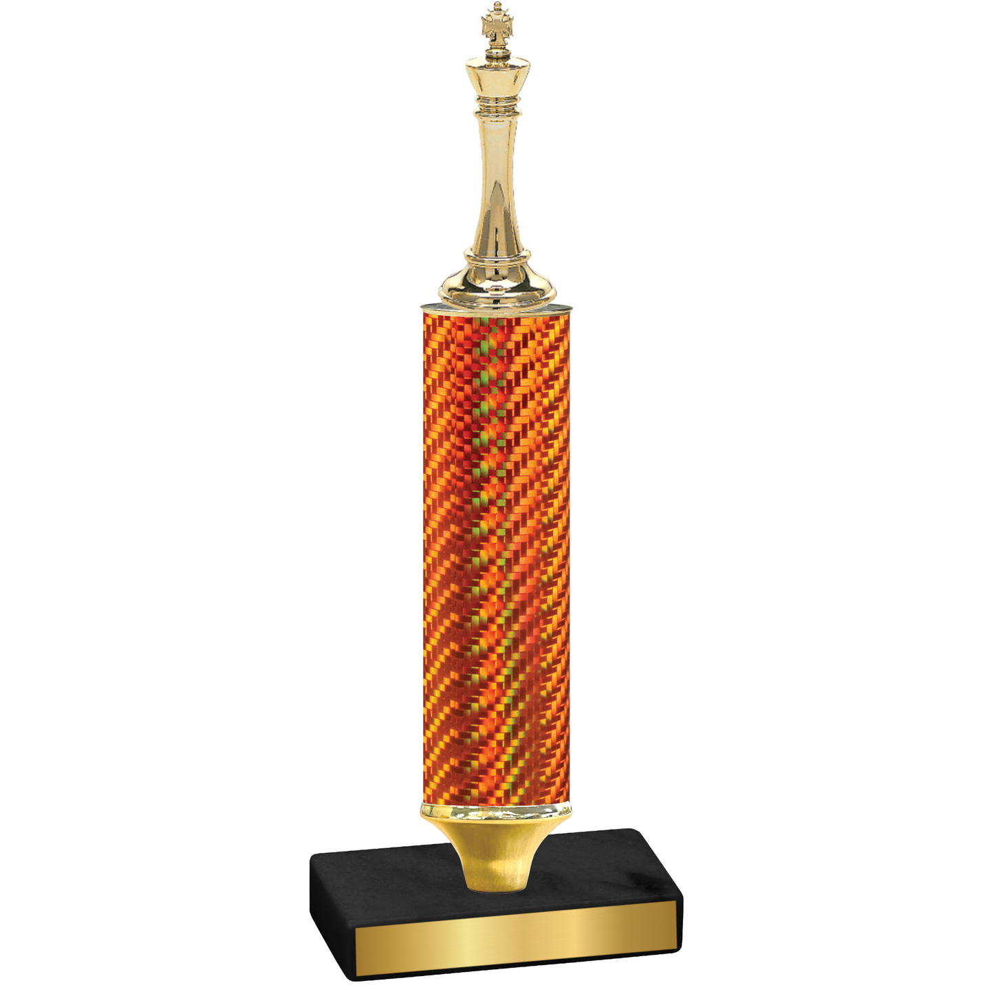 Value Orange Carbon Fiber Chess Trophy