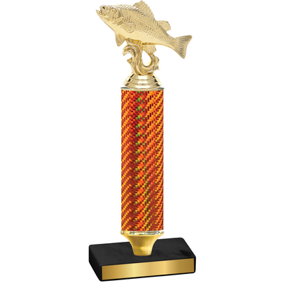 Value Orange Carbon Fiber Fishing Trophy