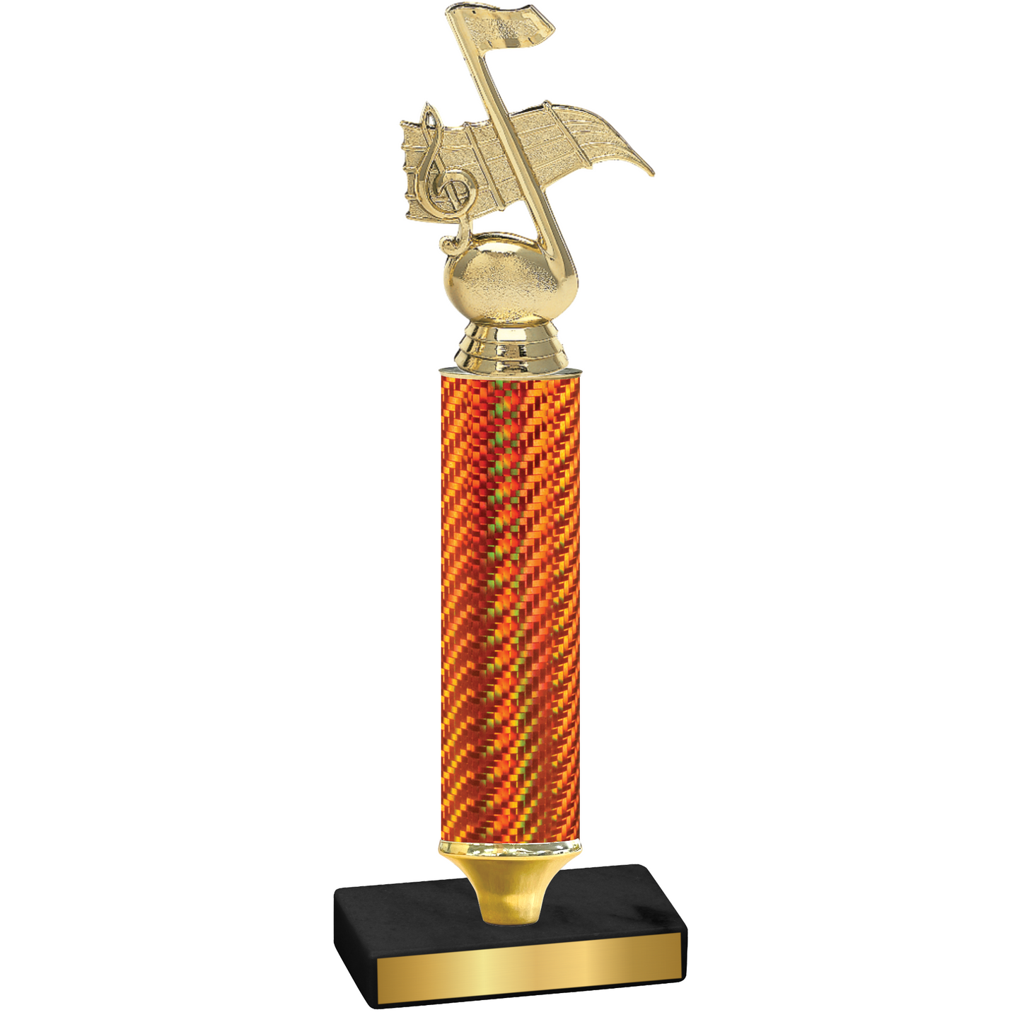 Value Orange Carbon Fiber Music Trophy