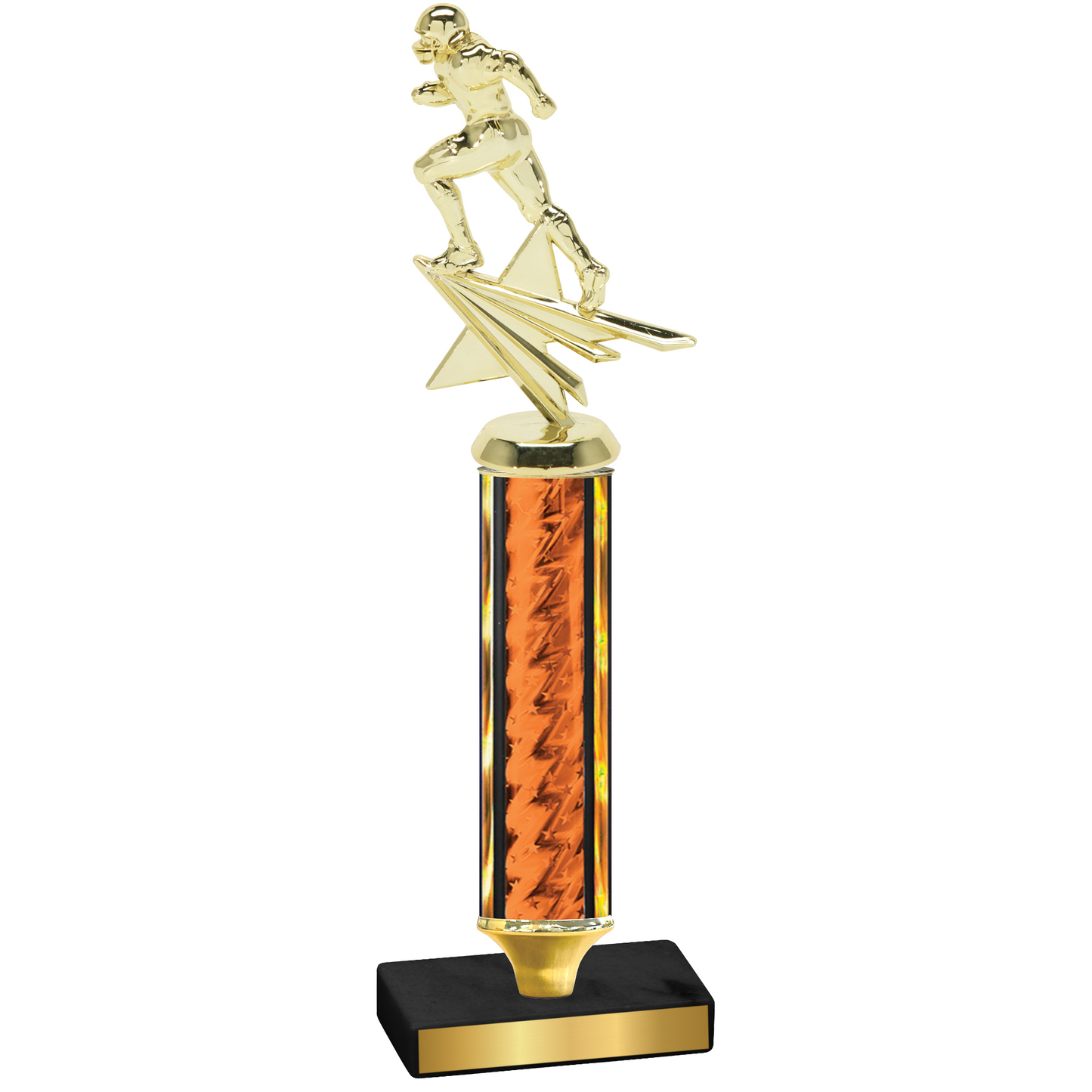 Value Orange Glacier Football Trophy