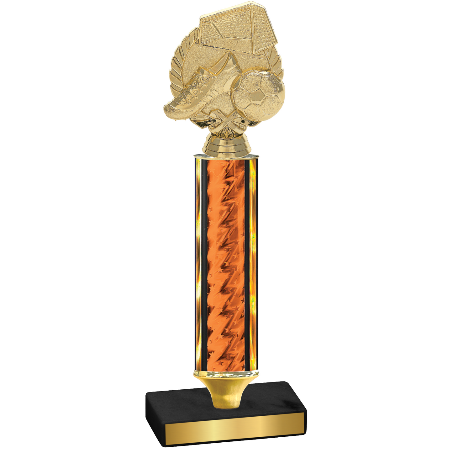 Value Orange Glacier Soccer Trophy