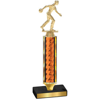 Value Orange Glacier Bowling Trophy