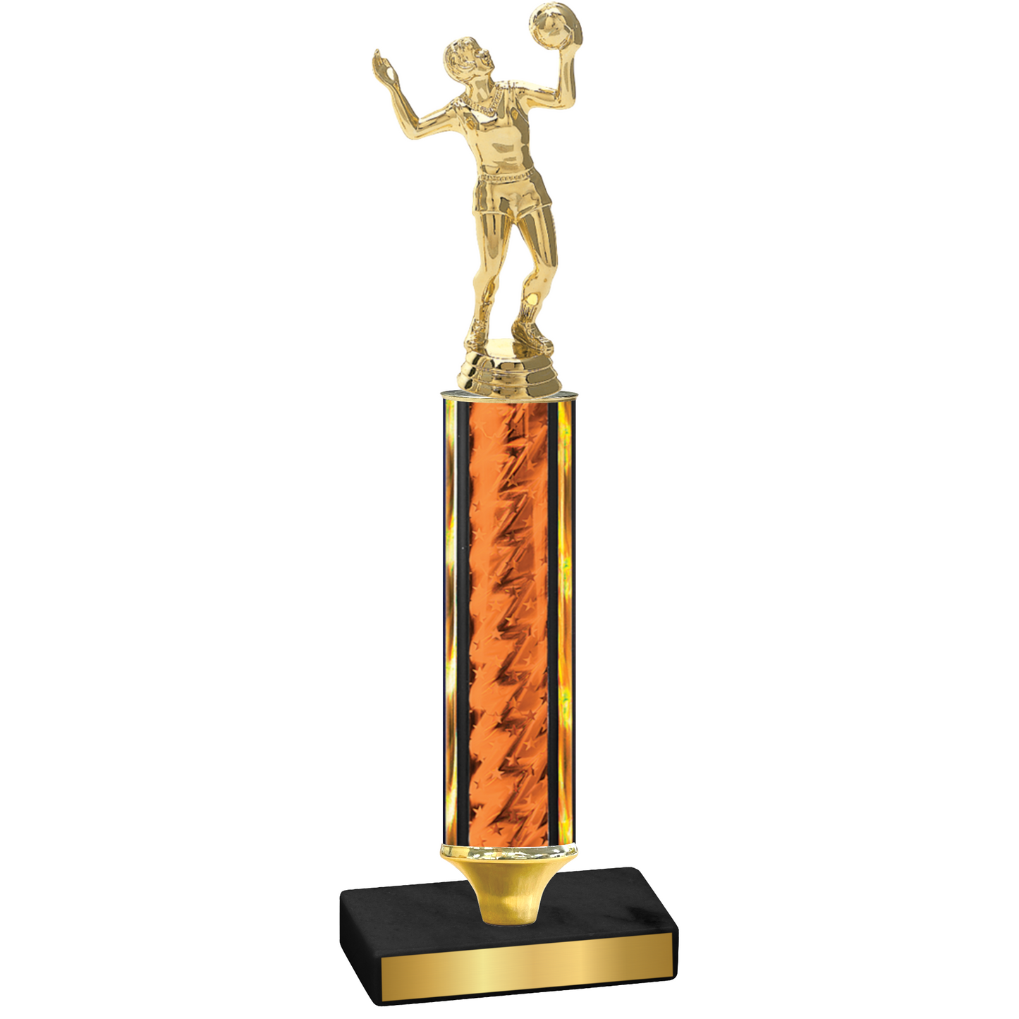 Value Orange Glacier Volleyball Trophy