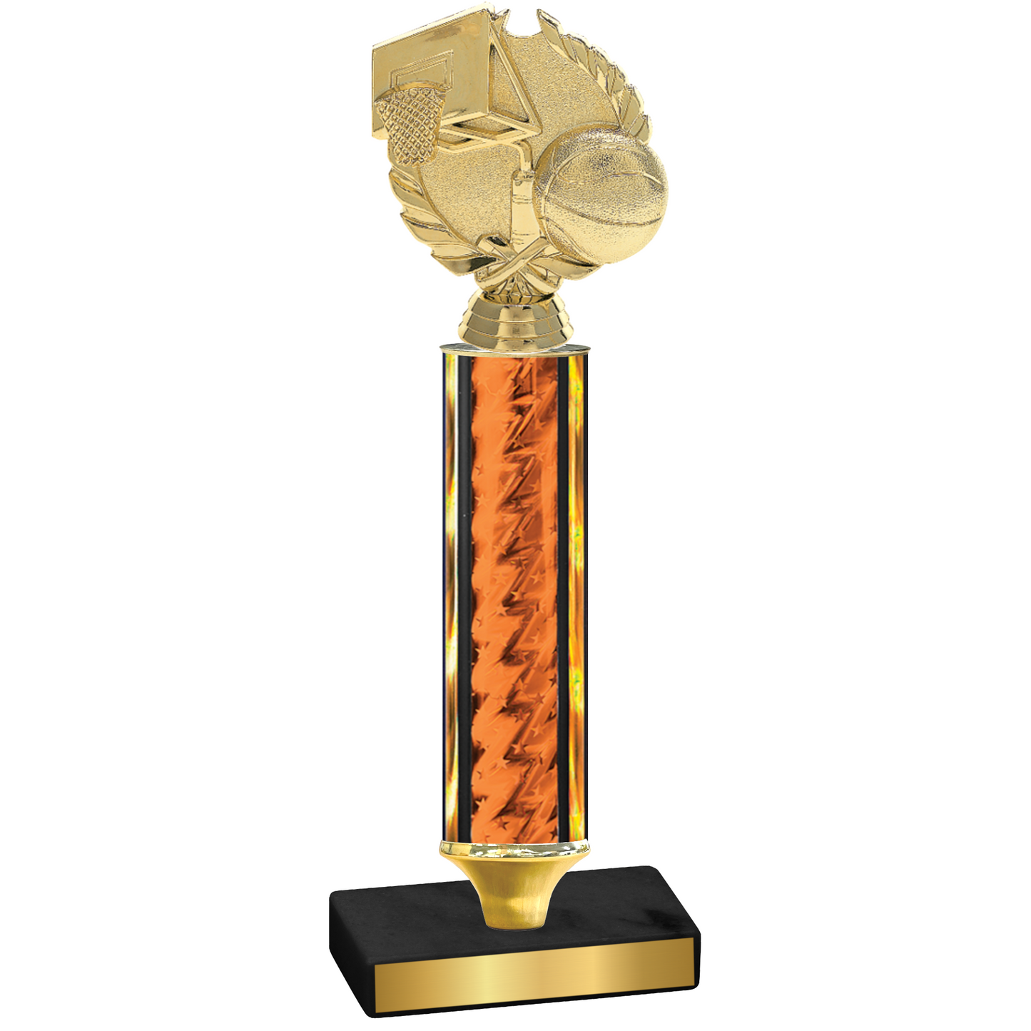 Value Orange Glacier Basketball Trophy