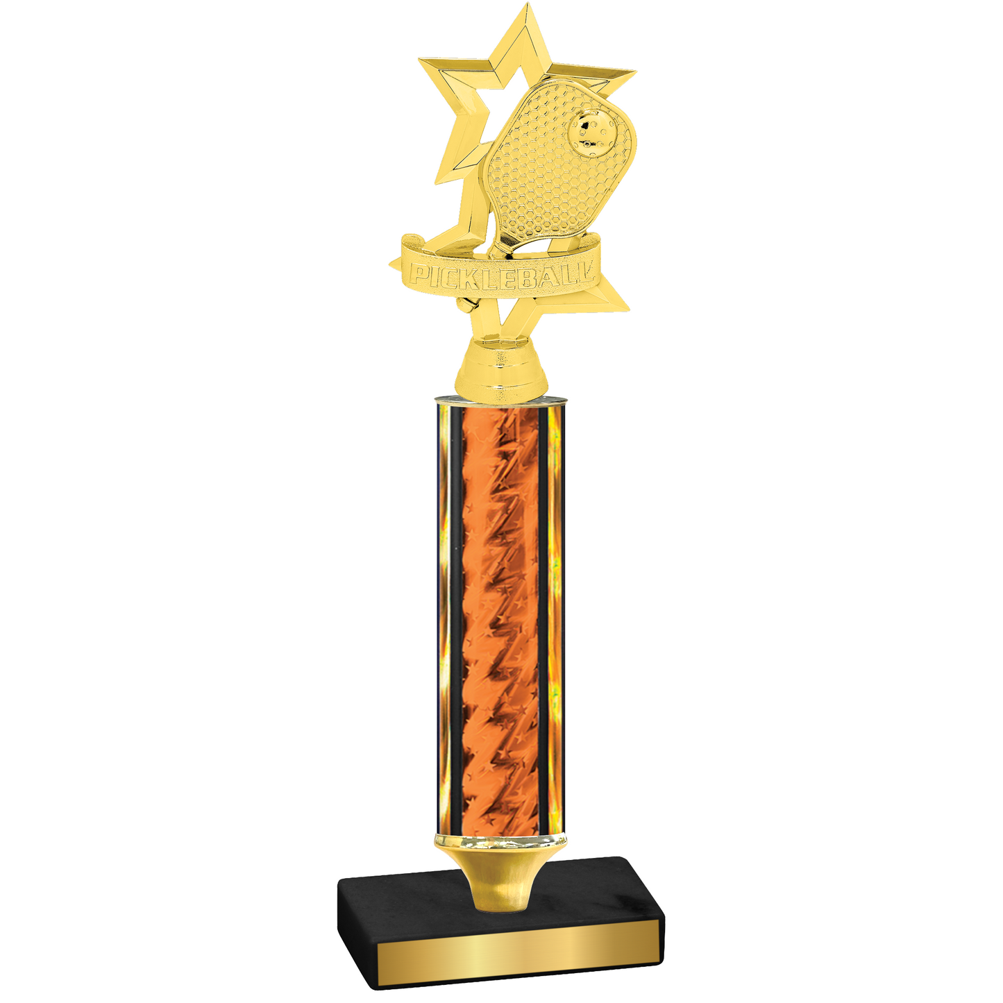 Value Orange Glacier Pickleball Trophy