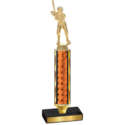 Value Orange Glacier Baseball Trophy