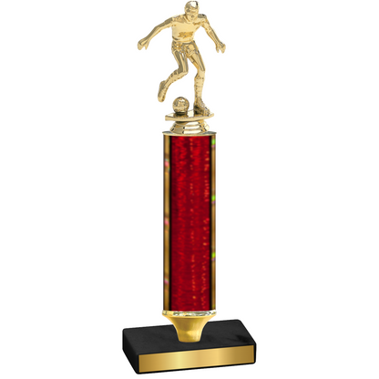 Value Red Glacier Soccer Trophy