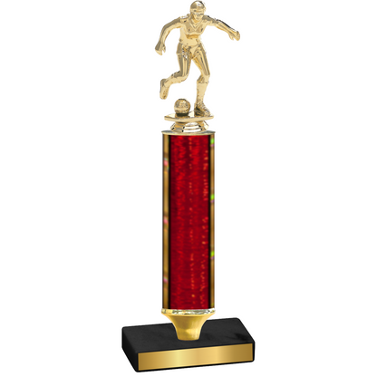 Value Red Glacier Soccer Trophy