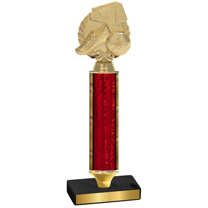 Value Red Glacier Soccer Trophy