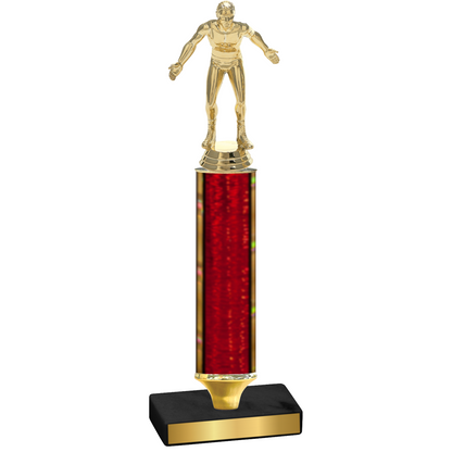 Value Red Glacier Wrestling Trophy