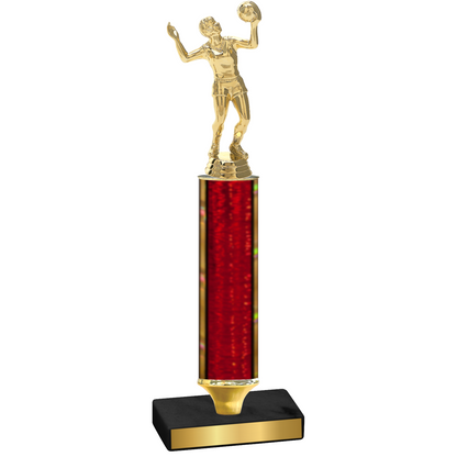 Value Red Glacier Volleyball Trophy