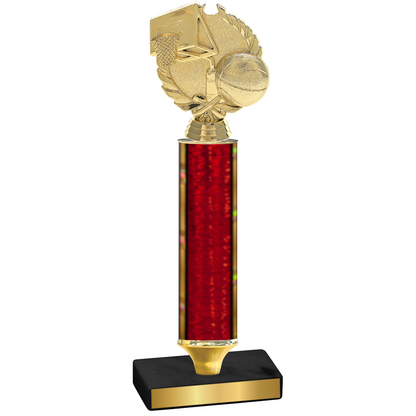 Value Red Glacier Basketball Trophy