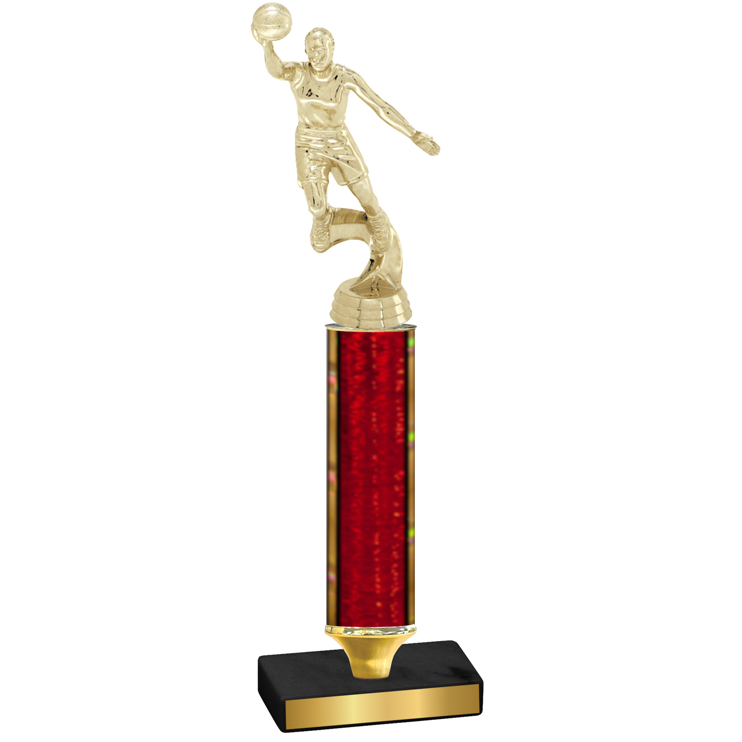 Value Red Glacier Basketball Trophy