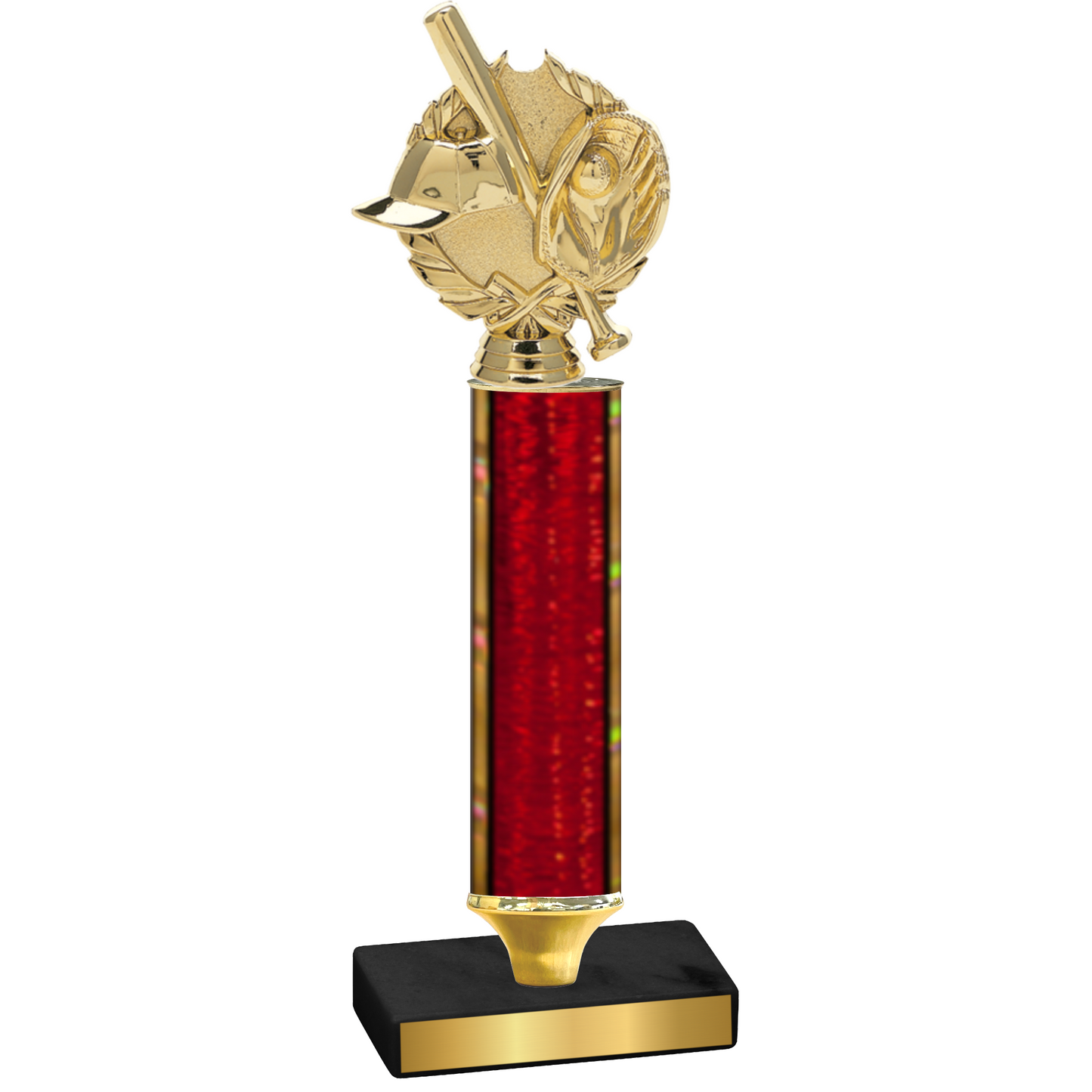 Value Red Glacier Baseball Trophy