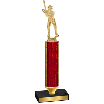 Value Red Glacier Baseball Trophy