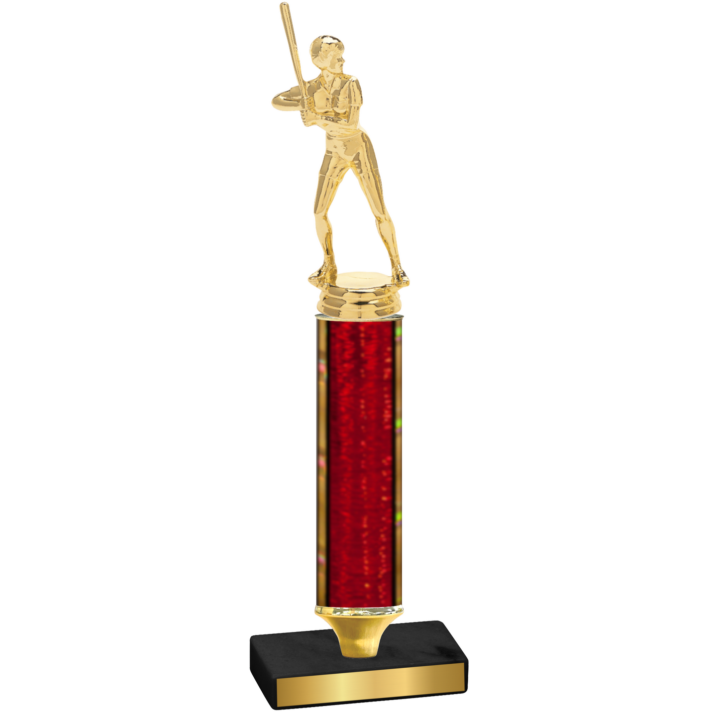 Value Red Glacier Softball Trophy