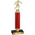 Value Red Carbon Fiber Soccer Trophy