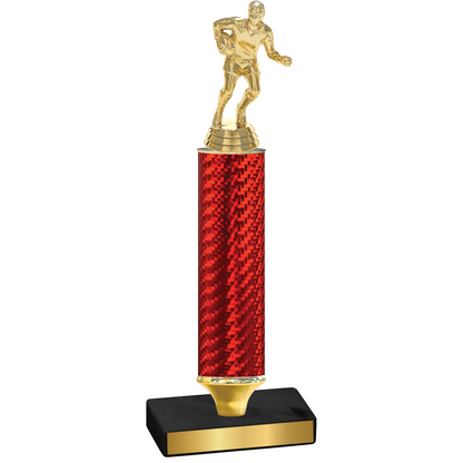 Value Red Carbon Fiber Rugby Trophy