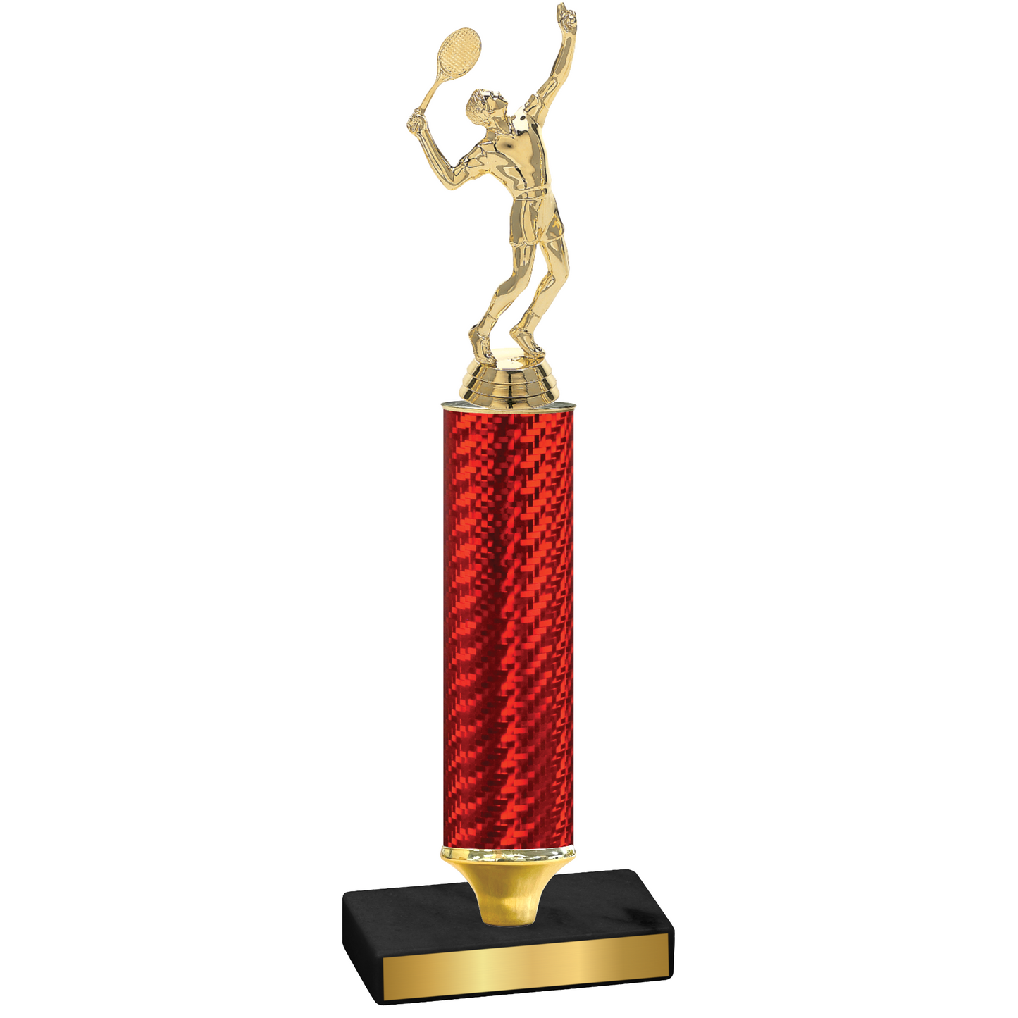 Value Red Carbon Fiber Tennis Trophy