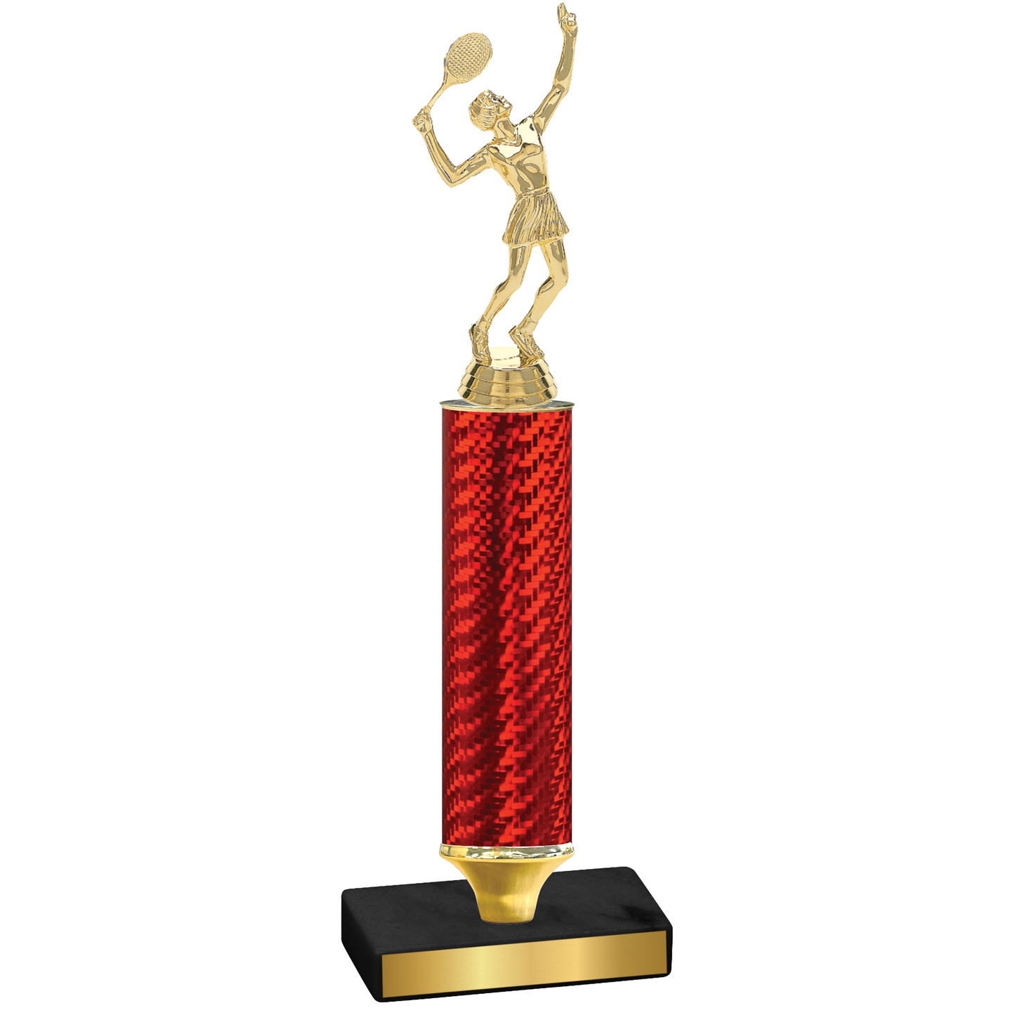 Value Red Carbon Fiber Tennis Trophy