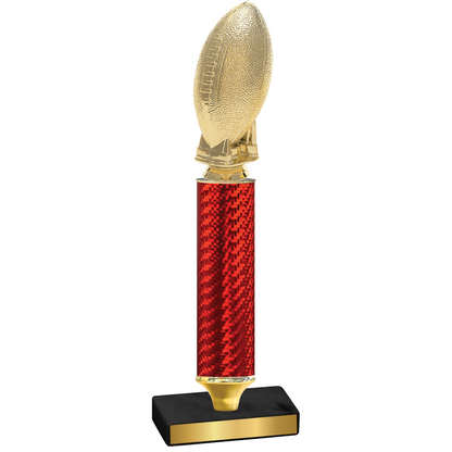 Value Red Carbon Fiber Football Trophy