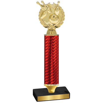 Value Red Carbon Fiber Bowling Trophy