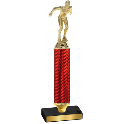 Value Red Carbon Fiber Swimming Trophy