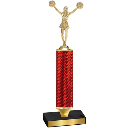 Value Red Carbon Fiber Cheerleading Trophy