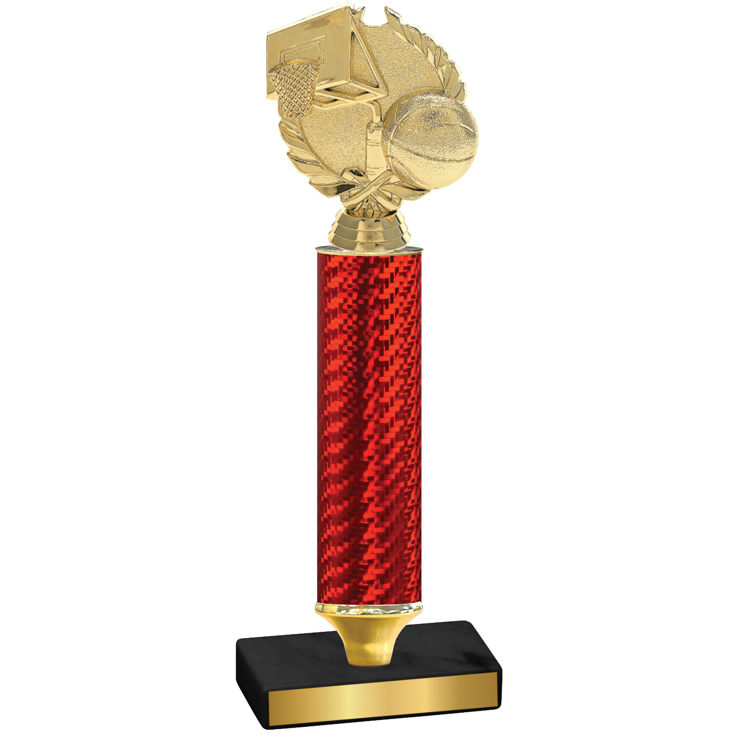 Value Red Carbon Fiber Basketball Trophy