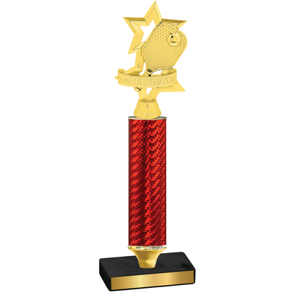 Value Red Carbon Fiber Pickleball Trophy