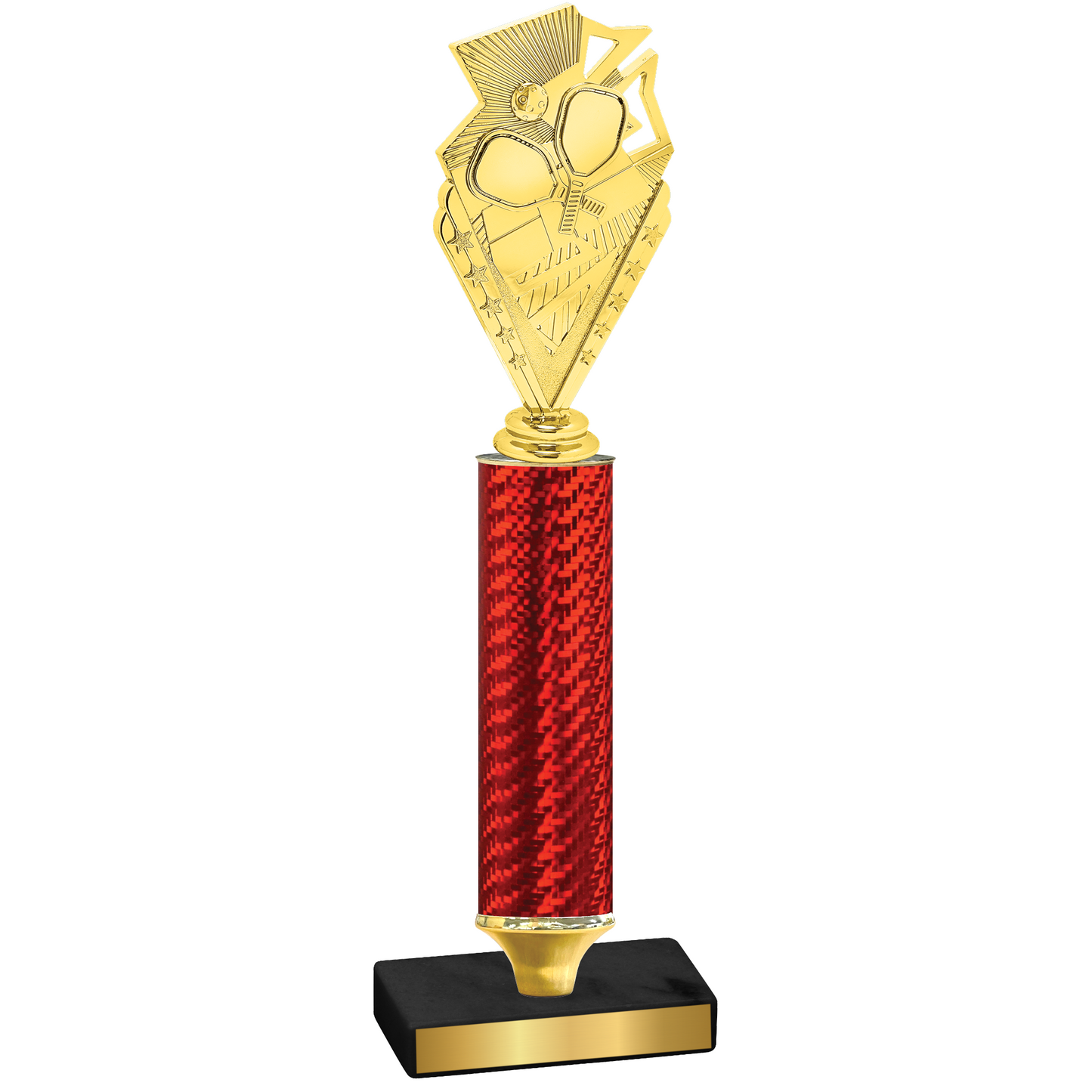 Value Red Carbon Fiber Pickleball Trophy