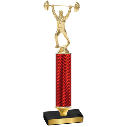 Value Red Carbon Fiber Weights Trophy