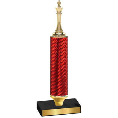 Value Red Carbon Fiber Chess Trophy