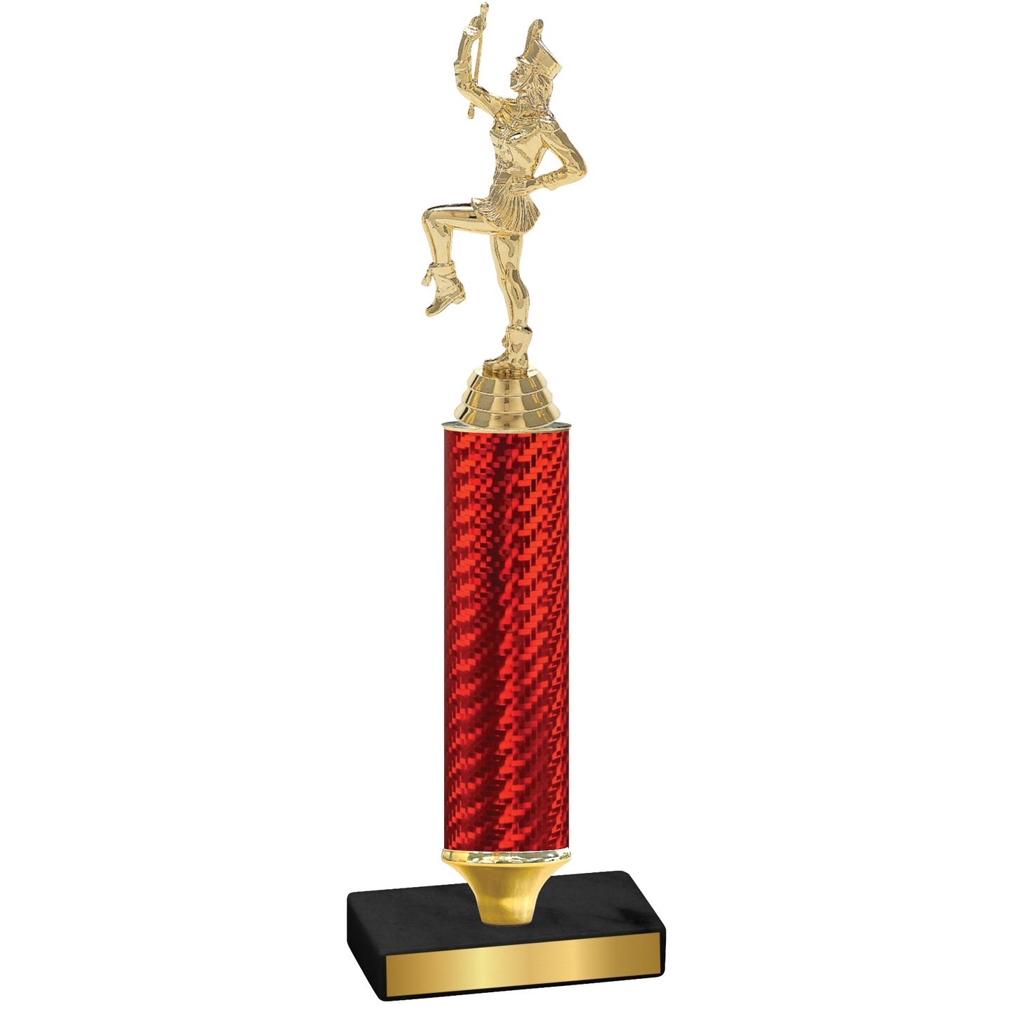 Value Red Carbon Fiber Majorette Trophy