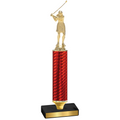 Value Red Carbon Fiber Golf Trophy