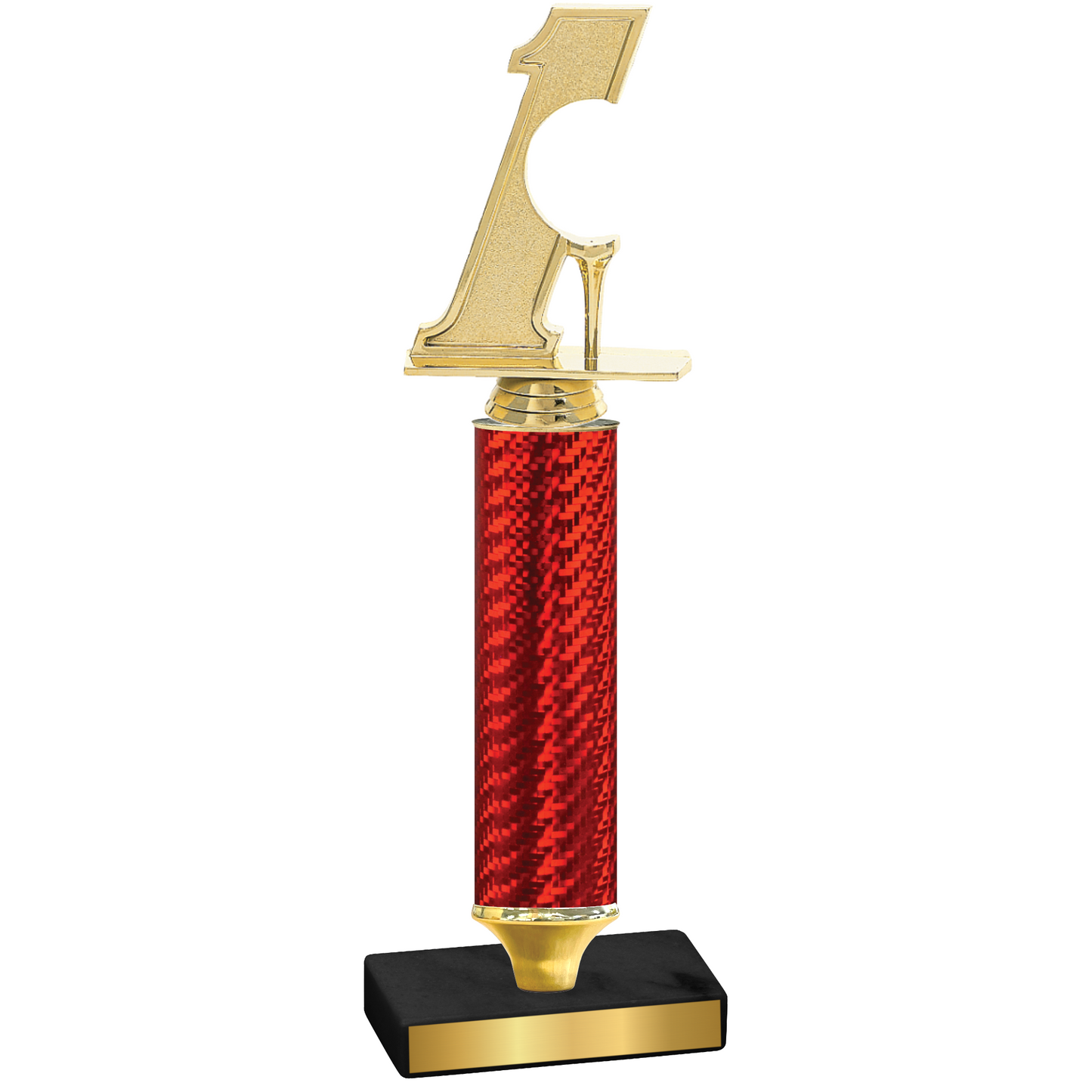 Value Red Carbon Fiber Golf Trophy