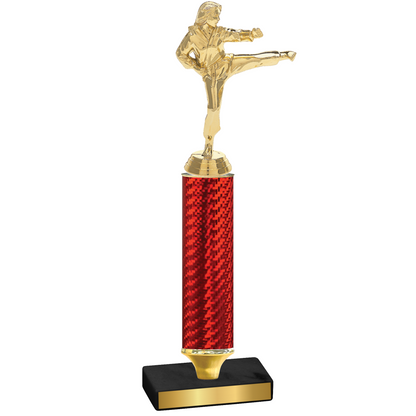 Value Red Carbon Fiber Karate Trophy