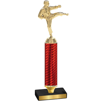 Value Red Carbon Fiber Karate Trophy