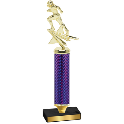 Value Purple Carbon Fiber Football Trophy