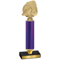 Value Purple Carbon Fiber Soccer Trophy