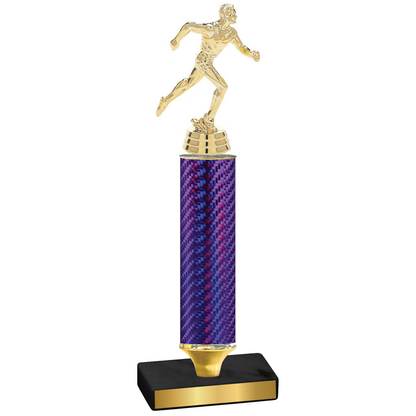 Value Purple Carbon Fiber Running Trophy