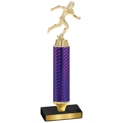 Value Purple Carbon Fiber Running Trophy