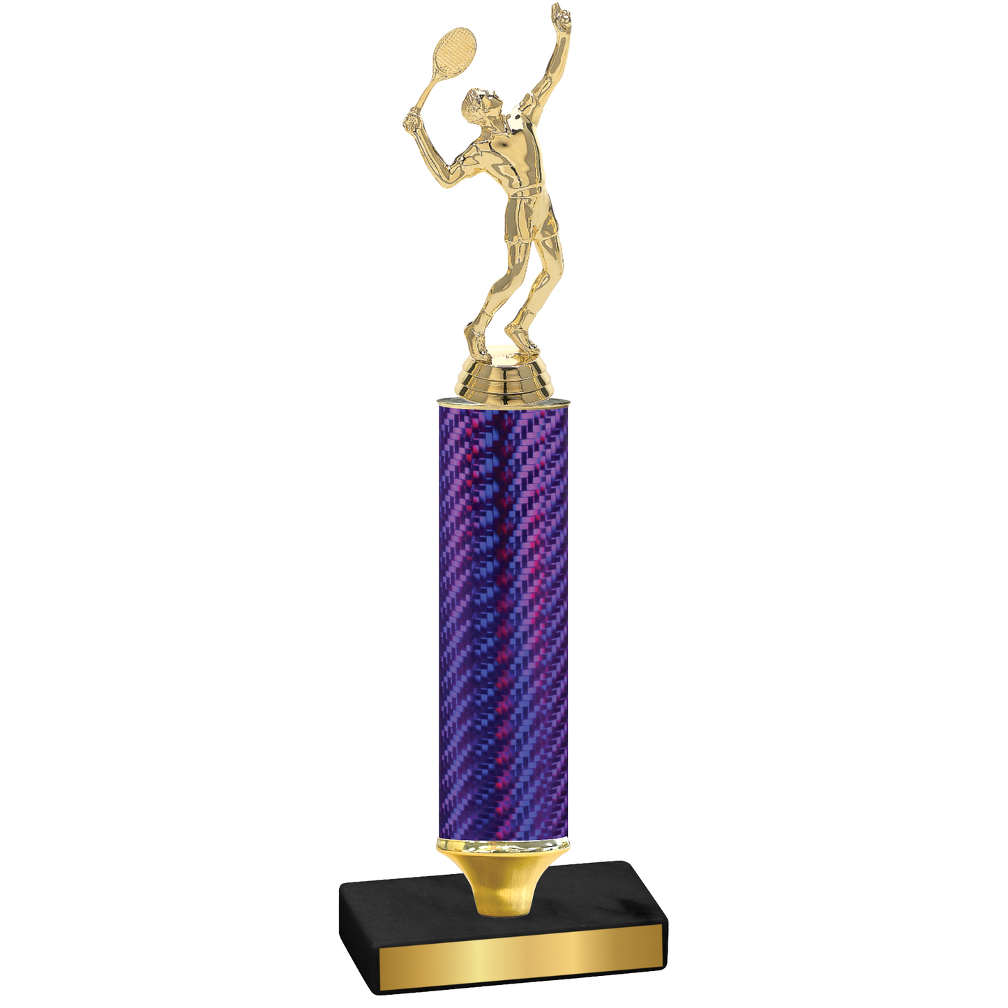 Value Purple Carbon Fiber Tennis Trophy