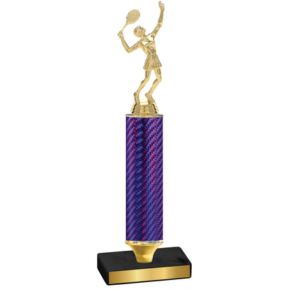 Value Purple Carbon Fiber Tennis Trophy