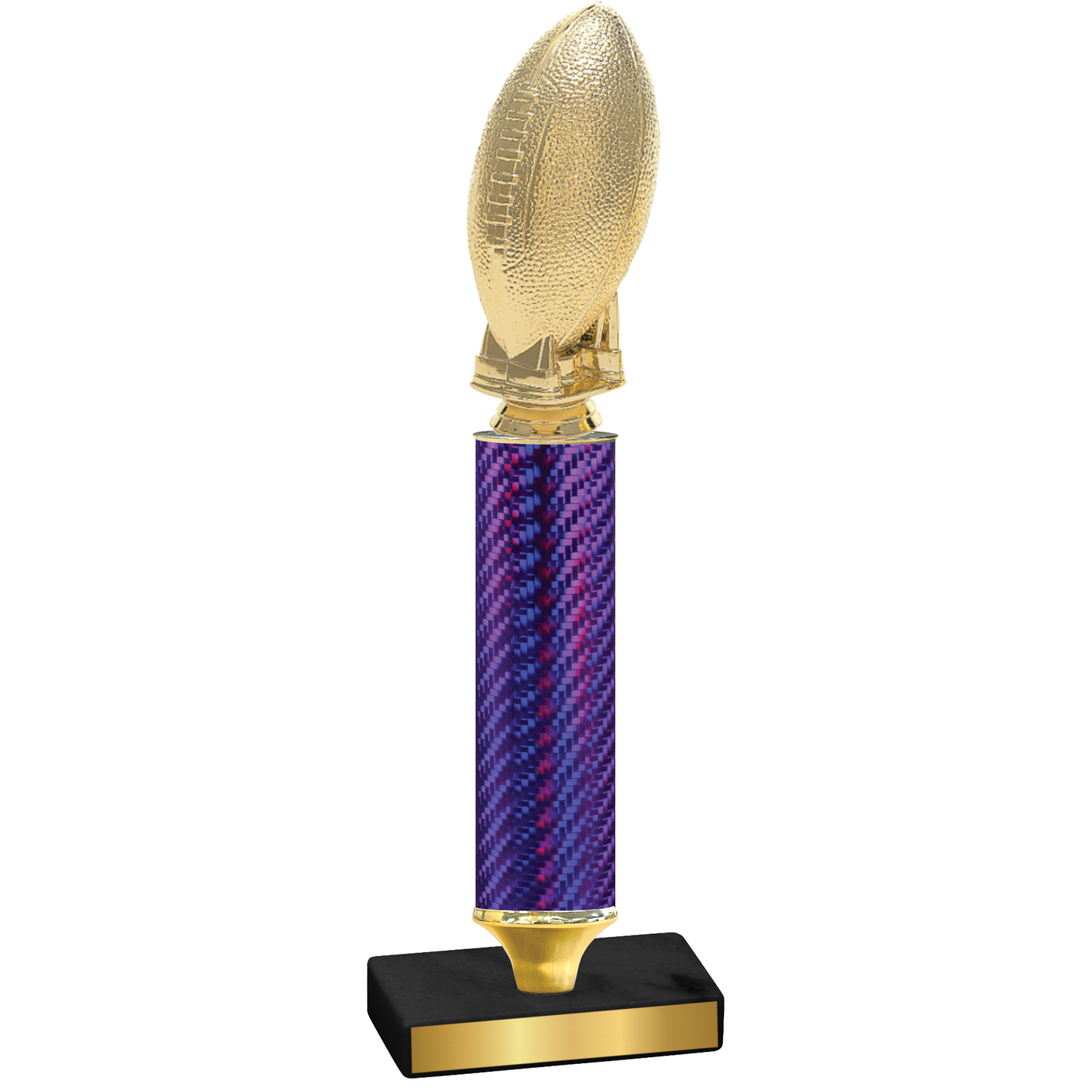 Value Purple Carbon Fiber Football Trophy